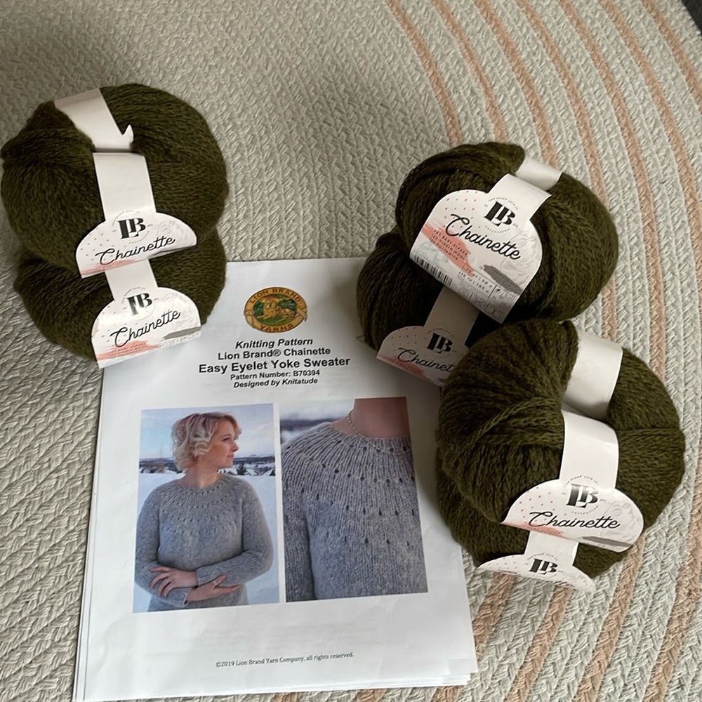 Lion Brand Yarn Knitting kit